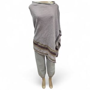 Vintage Kenzo Paris Poncho Knit Multicolor Size L